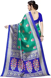 Stylish Silk Blend Saree with Blouse piece For Women-thumb3