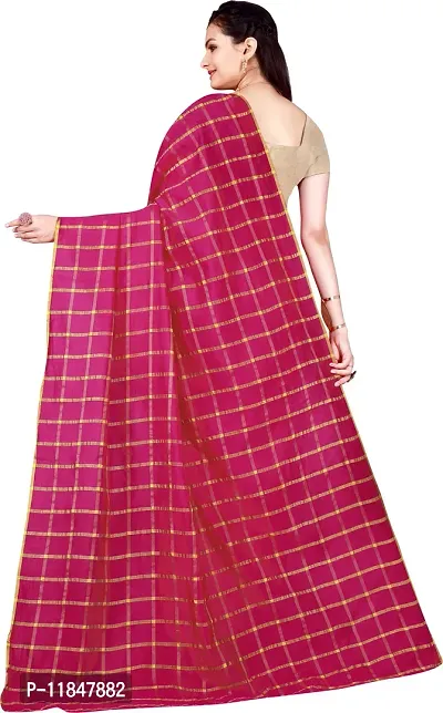 Attractive Cotton Silk Saree with Blouse piece For Women-thumb3