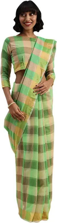 New In Cotton Blend Saree with Blouse piece 