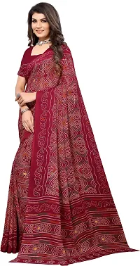 New Launched Georgette Saree with Blouse piece For Women-thumb1