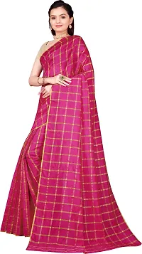 Attractive Cotton Silk Saree with Blouse piece For Women-thumb1