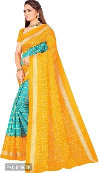 Trendy Art Silk Saree with Blouse piece For Women-thumb3