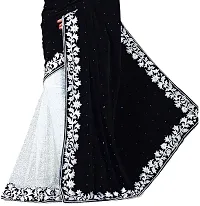 New Launched Net Saree with Blouse piece For Women-thumb2