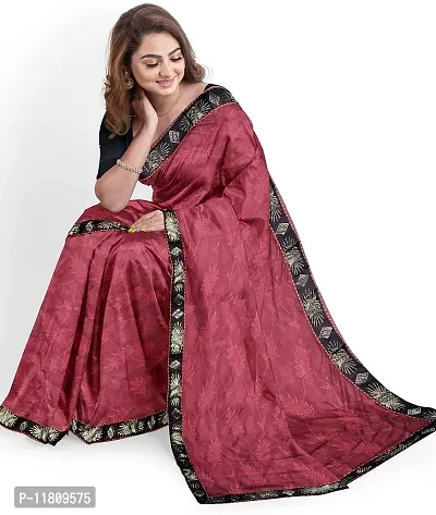 Stylish Art Silk Red Bollywood Saree with Blouse piece For Women Pack Of 1-thumb4