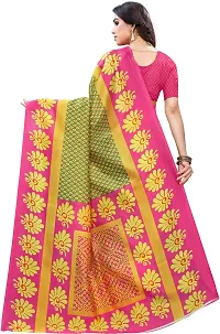 New Launched Silk Blend Saree with Blouse piece For Women-thumb3