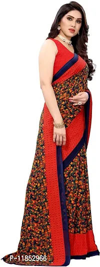 New Launched Georgette Saree with Blouse piece For Women-thumb3