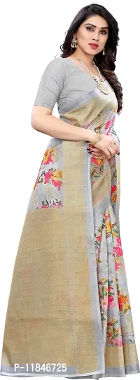 Stylish Art Silk Saree with Blouse piece For Women-thumb5