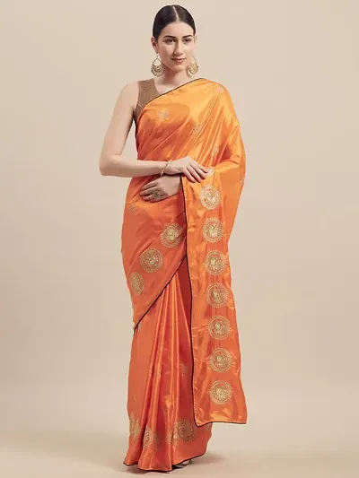 Stylish Blend Bollywood Saree with Blouse piece For Women Pack Of 1