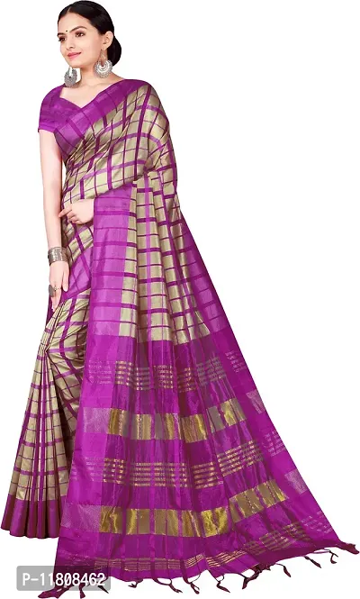 Stylish Cotton Silk Multicoloured Bollywood Saree with Blouse piece For Women Pack Of 1-thumb2