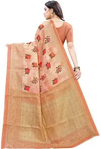 New Launched Art Silk Saree with Blouse piece For Women-thumb3