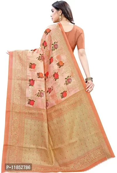 New Launched Art Silk Saree with Blouse piece For Women-thumb4