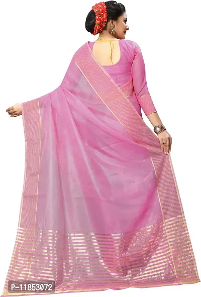 New Launched Art Silk Saree with Blouse piece For Women-thumb3