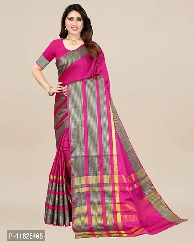 Reliable Art Silk Woven Design Daily Wear Women Saree with Blouse piece-thumb0