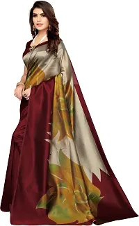 Trendy Art Silk Saree with Blouse piece For Women-thumb2