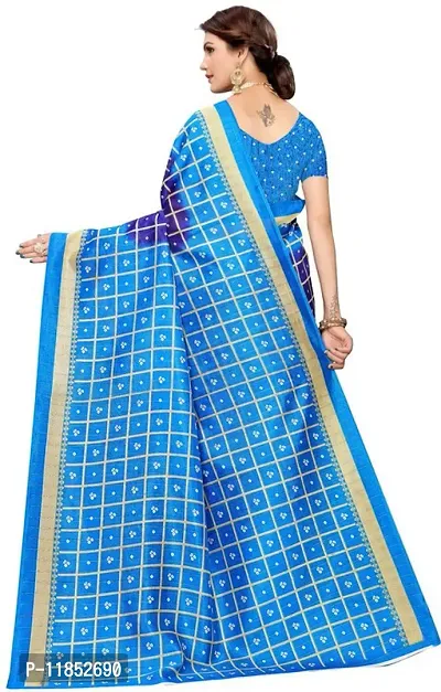 New Launched Art Silk Saree with Blouse piece For Women-thumb4