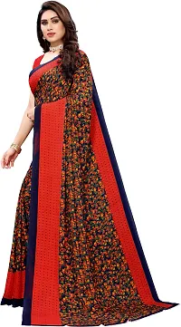 New Launched Georgette Saree with Blouse piece For Women-thumb1