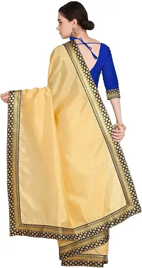 Stylish Art Silk Cream Bollywood Saree with Blouse piece For Women Pack Of 1-thumb3