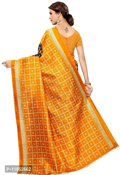 New Launched Art Silk Saree with Blouse piece For Women-thumb4