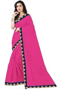 Attractive Art Silk Saree with Blouse piece For Women Pack Of 2-thumb2