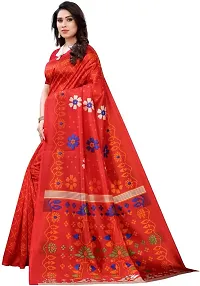 New Launched Art Silk Saree with Blouse piece For Women-thumb1