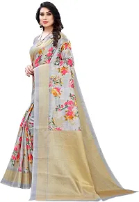 Stylish Art Silk Saree with Blouse piece For Women-thumb3