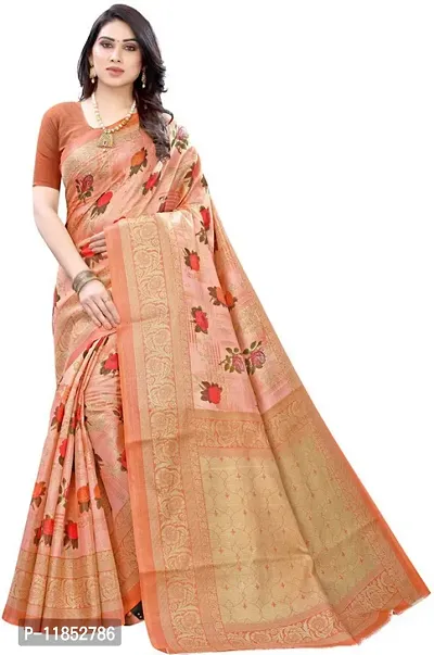 New Launched Art Silk Saree with Blouse piece For Women