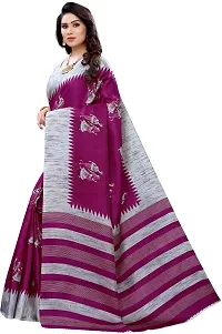 Trendy Art Silk Saree with Blouse piece For Women-thumb2