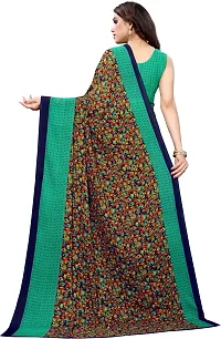 New Launched Georgette Saree with Blouse piece For Women-thumb3