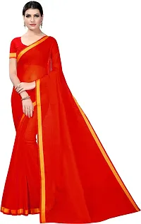 Attractive Art Silk Saree with Blouse piece For Women Pack Of 2-thumb1