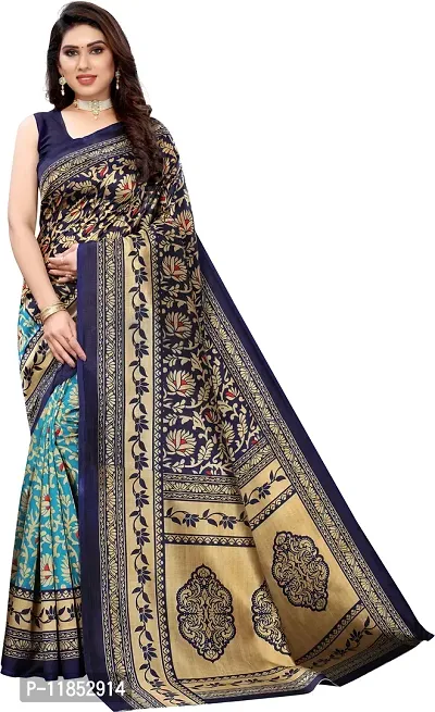 New Launched Art Silk Saree with Blouse piece For Women-thumb0