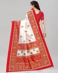 New Launched Cotton Silk Saree with Blouse piece For Women-thumb4