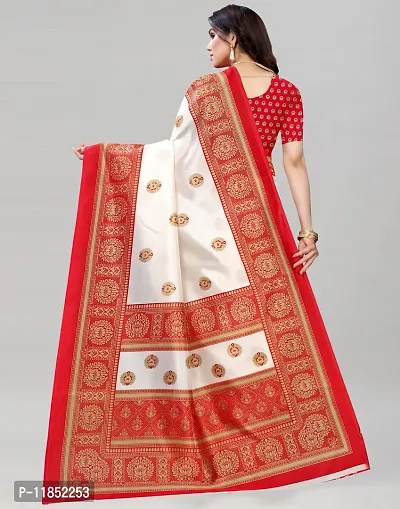 New Launched Cotton Silk Saree with Blouse piece For Women-thumb5