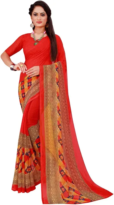 Beautiful Art Silk Saree with Blouse piece