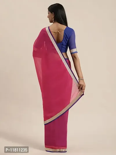 Stylish Lycra Pink Bandhani Saree with Blouse piece For Women Pack Of 1-thumb3