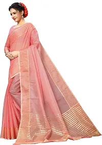 Stylish Art Silk Pink Daily Wear Saree with Blouse piece For Women Pack Of 1-thumb2