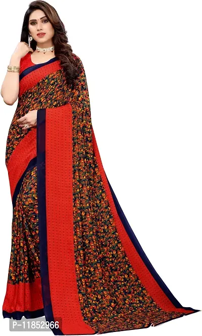 New Launched Georgette Saree with Blouse piece For Women