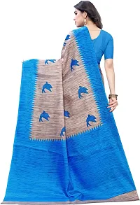 New Launched Art Silk Saree with Blouse piece For Women-thumb3