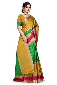 Reliable Orra Silk Checked Daily Wear Women Saree with Blouse piece-thumb1