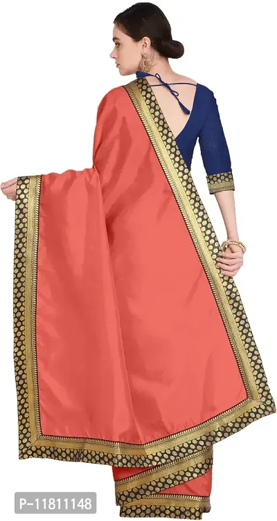 Stylish Art Silk Pink Bollywood Saree with Blouse piece For Women Pack Of 1-thumb4