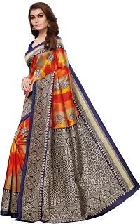 Trendy Art Silk Saree with Blouse piece For Women-thumb1