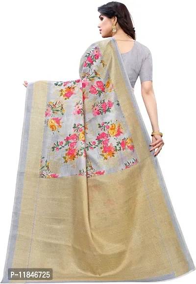 Stylish Art Silk Saree with Blouse piece For Women-thumb2