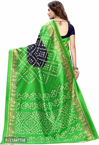 Attractive Art Silk Saree with Blouse piece For Women-thumb2