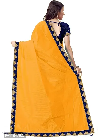 Attractive Art Silk Saree with Blouse piece For Women-thumb2