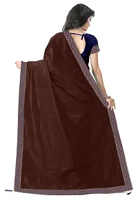 Stylish Art Silk Brown Bollywood Saree with Blouse piece For Women Pack Of 1-thumb2