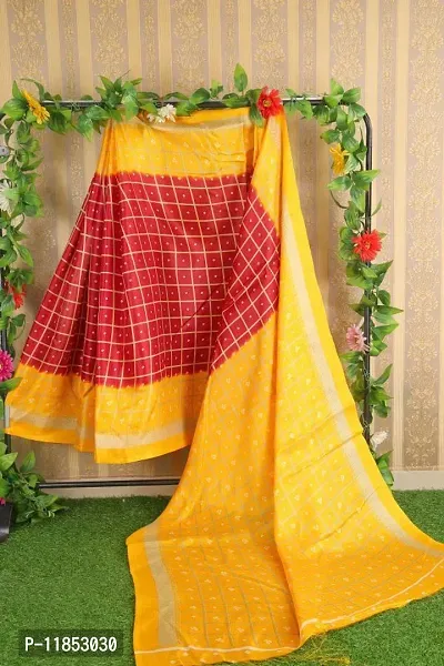 New Launched Art Silk Saree with Blouse piece For Women-thumb0