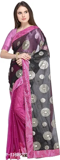 Stylish Lycra Multicoloured Bollywood Saree with Blouse piece For Women Pack Of 1