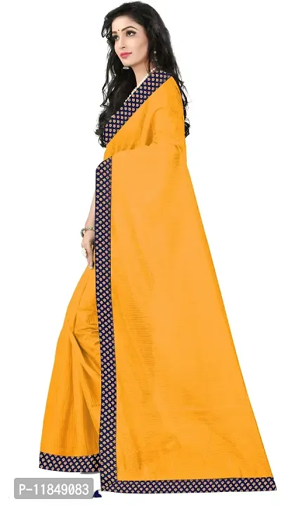 Trendy Art Silk Saree with Blouse piece For Women-thumb2