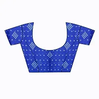 Stylish Georgette Blue Bandhani Saree with Blouse piece For Women Pack Of 1-thumb2