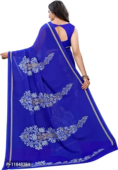 Trendy Georgette Saree with Blouse piece For Women-thumb3