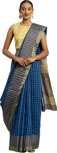 Stylish Art Silk Blue Bollywood Saree with Blouse piece For Women Pack Of 1-thumb2